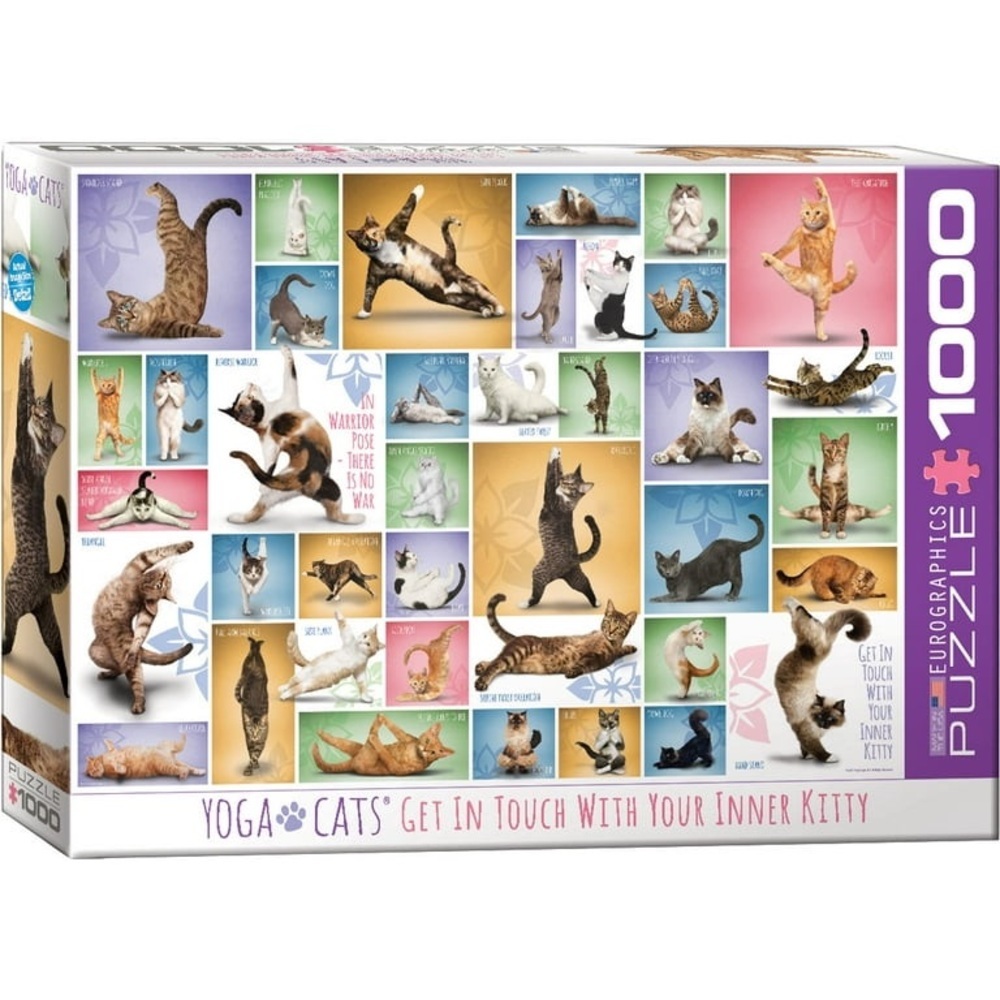 Yoga Cats Eurographics 1000 Piece Jigsaw Puzzle